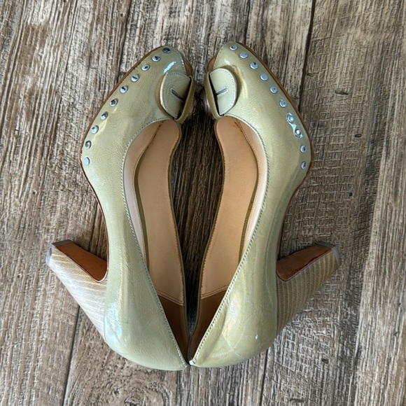 🌟COACH EST. 1941 🌟WOMEN 🌟GREEN HANNA HEELS, SIZE 5 1/2 B - Picture 9 of 10